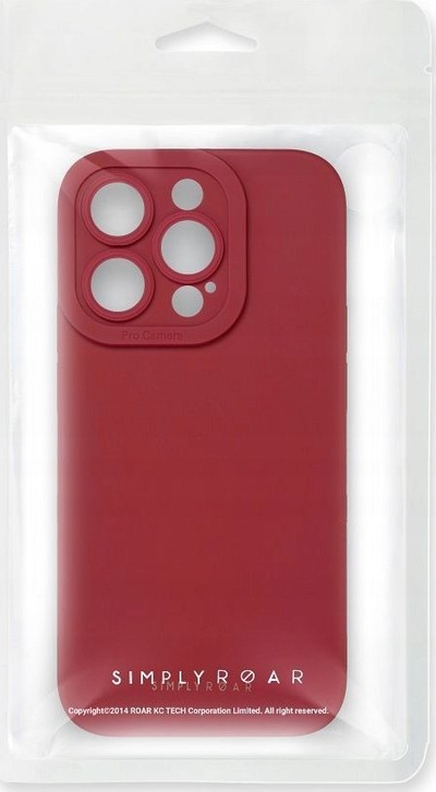 Kapotë Roar Luna për iPhone 16 Plus, TPU, mbështet karikim wireless, e kuqe