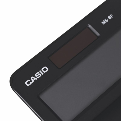 Kalkulator tavoline Casio MS-8F, 8 shifra, TVSH dhe valuta, i zi