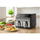 Fritezë Sencor SFR 9500SS, 8l (2x4l) e zezë / argjendi
