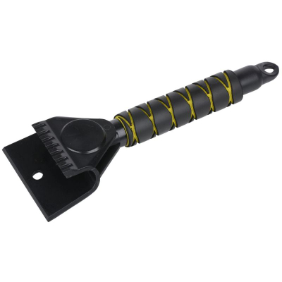 Gërvishtëse akulli për makinë Dunlop 2n1, me dorezë ergonomike, 28cm, e zezë