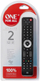 Pilot universal One For All URC7125, për 2 pajisje, për TV dhe tuner, i zi