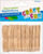 Shkopinj dekorativë druri Craft with Fun, set 50 copë, natyral