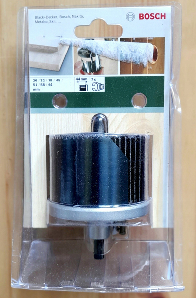 Set shpuese kurorë Bosch Hole Saw, 26-64mm, 7 copë