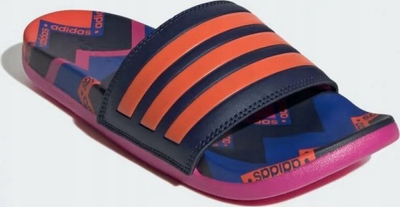 Shapka Adidas Sportswear Future of Lounge, rrip i gjerë, shollë e butë, blu me shumë ngjyra