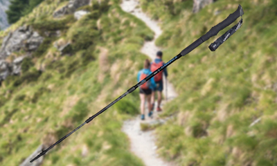 Shtiza trekking Summit Light Calu, teleskopike, palosëse, ngjyrë e zezë