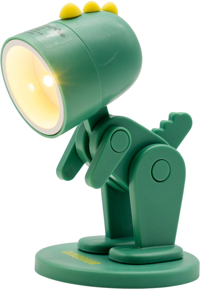 Рачна светилка RealPower LED Animal Green Dino, со база, зелена