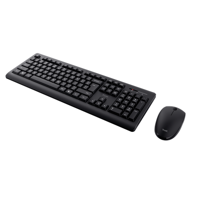 Set tastierë dhe maus Trust Primo Wireless, të zi