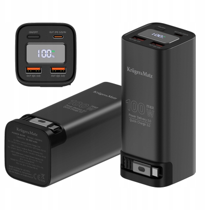 Powerbank Kruger & Matz KM0915, 20000mAh, Quick Charge 3.0, i zi