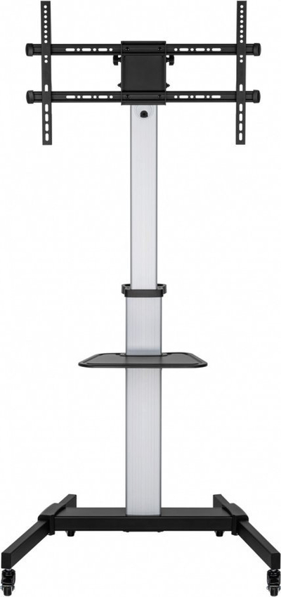 Мобилна стойка за ТВ Art S-11-AL, 37-86\", 50kg, VESA 600x400, црно сребрена