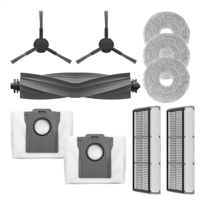 Set aksesorësh Dreame L10s Pro Ultra, furça dhe filtra zëvendësues, për fshesë robot, gri