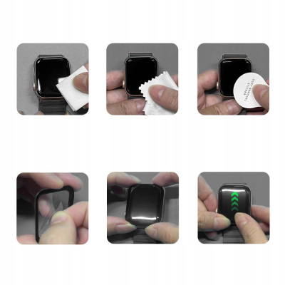 Xham mbrojtës Tech-Protect Glass Flex+ 2-Pack, Huawei Watch Fit 3/4, 0.28mm, i zi