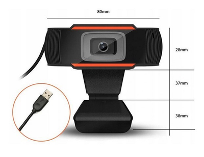 Kamera web DUXO WEBCAM-X13, 1080p, 2MP, e zezë