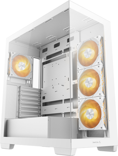 Kutia kompjuterike DeepCool CG580 4F WH, MIDI Tower, me 4 ventilatorë 120mm, e bardhë