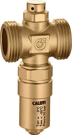 Valvul kundra ngrirjes Caleffi 108, trup bronxi, automatike