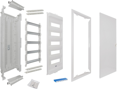 Kuti shpërndarëse RPDM IDEAline 69.514, 5x14 module, derë metalike, e bardhë