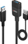 Kabllo USB Lindy Hybrid 35m, USB 3.2 Gen 2, Type A, i zi