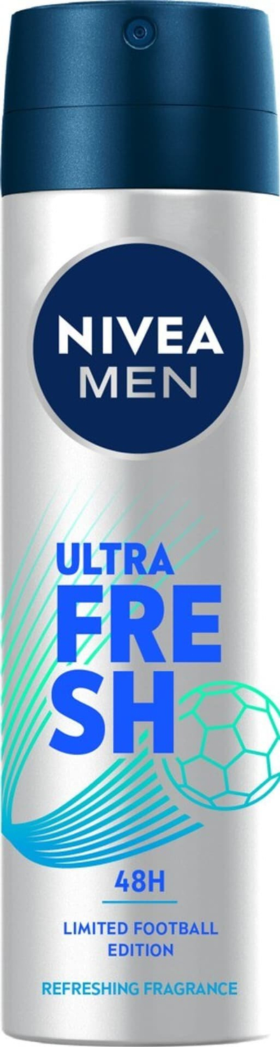 Deodorant sprej Nivea Men Ultra Fresh, antiperspirant, 150 ml