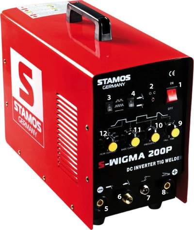 Aparat saldimi Stamos S WIGMA 200P TIG DC MMA, 200A, invertor MOSFET