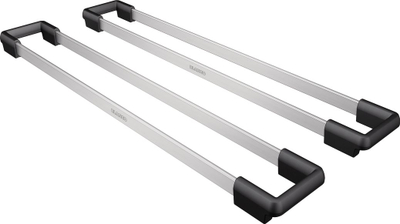 Aksesori i lavamanit Blanco Top Rails 235906, çelik inox, 416 x 60 mm, ngjyrë argjendi