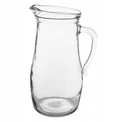 Karafë qelqi për pije, 1L, qelq transparent
