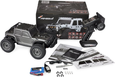 Играчка автомобил со далечински управувач Amewi Gantry Cross Truck, размер 1:16, батерија Li-Ion 1300mAh, сива
