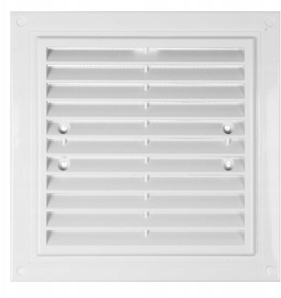 Grilë ajrosje Ventika MWR 150x150, plastike, e bardhë