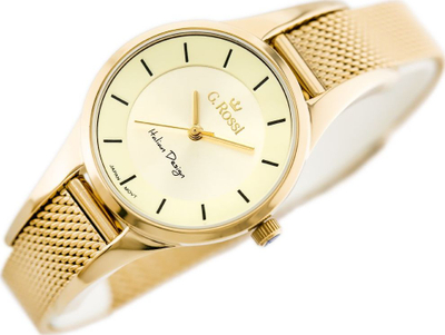 Ora dore G. Rossi Kayle zg773d, quartz, metal, e artë