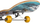 Skateboard për kalamaj Black Dragon Street Natives, 8 shtresa panje, rrota 54mm, shumëngjyrësh