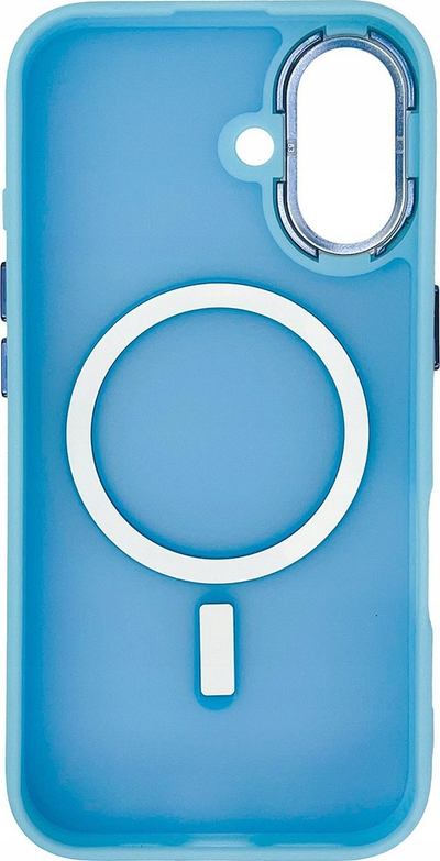 Mbrojtëse telefoni Fashion Case për iPhone 16, MagSafe, blu e çelët