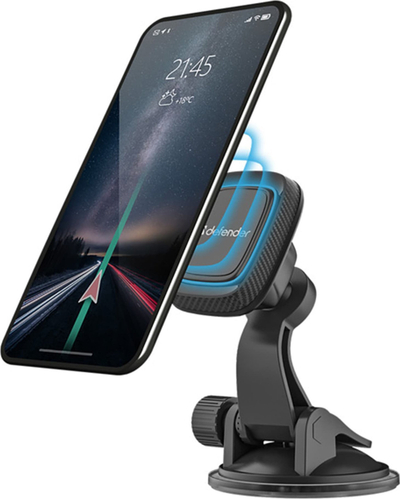 Mbajtës magnetik për veturë Defender CH-119, për telefon, i zi