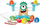 Lodër edukative Hape Monster Math Scale, 22 copa, shumëngjyrëshe