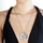 Varëse për qafore Hot Diamonds Emozioni Luna DP613, e argjendtë