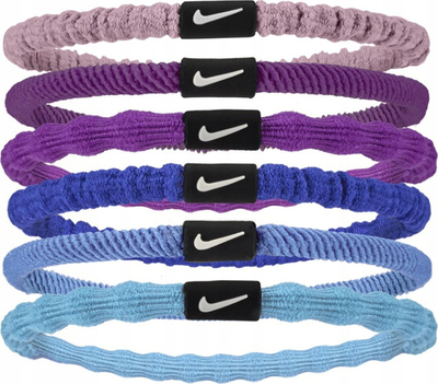 Llastikë flokësh Nike Flex Hair Tie 6 pack, set me 6 copë, shumëngjyrëshe