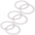 Set unazash silikoni zëvendësuese, 6 copë, diametër 11 cm, transparente