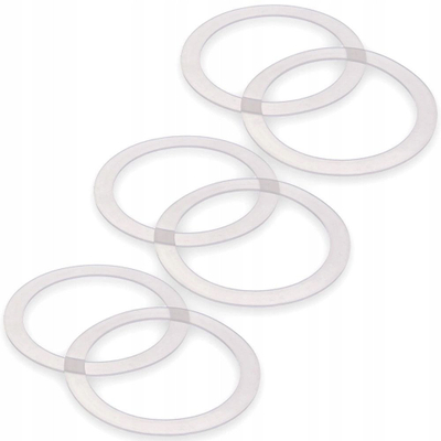 Set unazash silikoni zëvendësuese, 6 copë, diametër 11 cm, transparente