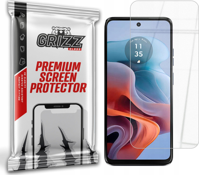 Mbrojtës ekrani GrizzGlass HybridGlass për Motorola Moto G34, xham hibrid, transparents