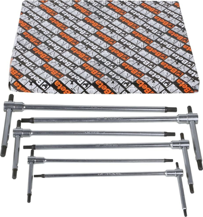 Set çelësa imbus tipi T Beta Tools 951/S6, 6 copë, me kuti, ngjyrë argjendi