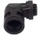 Bllokim kabllo këndor T0219, M25x1.5, IP65, i zi