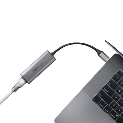 Мрежна картичка Axagon ADE-25R, 5 Gbit/s, USB Type C, сива