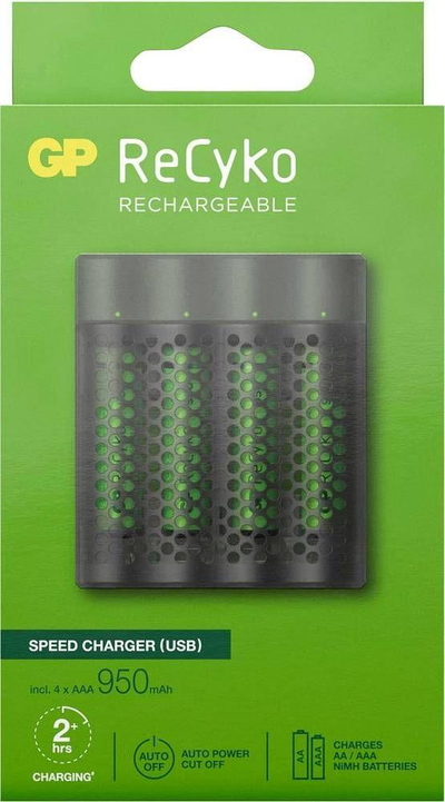 Bateri me karikim GP Batteries M451/100AAAHCE-2WB4, AAA, 950mAh, jeshile