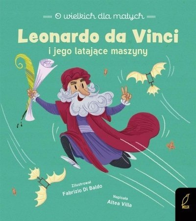 Liber për fëmijë Leonardo da Vinci, i ilustruar, ngjyra shumëngjyrëshe