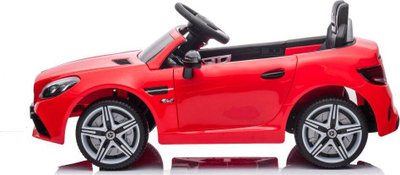 Makina elektrike për kalamajt Lean Toys Mercedes SLC 300, me 2 motorë, me pult për prindërit, e kuqe