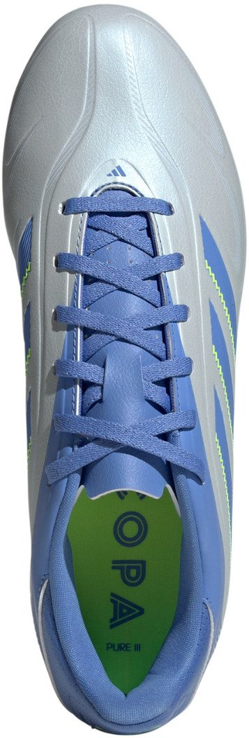 Këpucë futbolli Adidas Copa Pure 3 Club FG MG, për burra, për bar natyral edhe artificial, të bardha