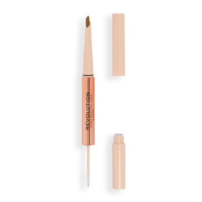 Revolution – Eyebrow pencil Fluffy Brow Filter Duo – DARK BROWN