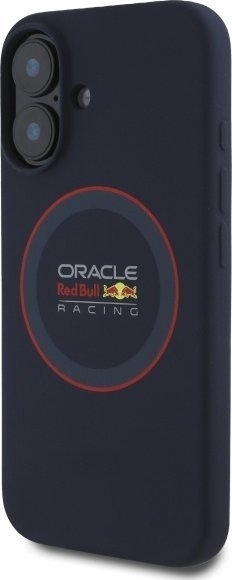 Mbulesë telefoni Red Bull për iPhone 16 Plus, MagSafe, unazë e kuqe, blu navy