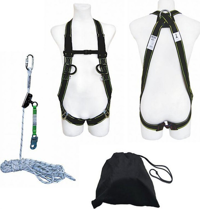 Set sigurie për çati Dedra BHSZ13, parzmore, litar 15m