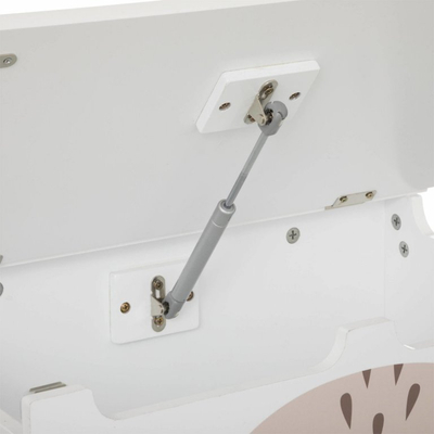 Kuti dekorative Atmosphera White Fox Softness, MDF, 53x33x54.5cm, e bardhë