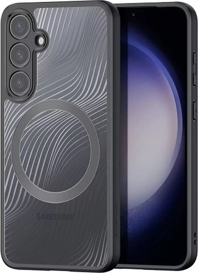 Mbrojtëse telefoni Dux Ducis Aimo për Samsung Galaxy S24 Plus, MagSafe, e tejdukshme, e zezë