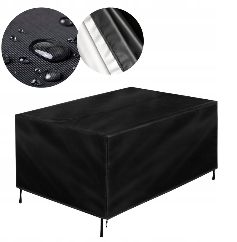 Mbulesë mobileri kopshti Aptel R1, 150 x 90 x 75 cm, i zi