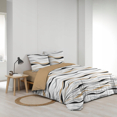 Set shtrati Douceur d'Intérieur Vagueline, 3 pjesë, 240 x 220 cm, natyrale